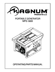 Magnum MPG 5600 Generator Owners Manual page 1