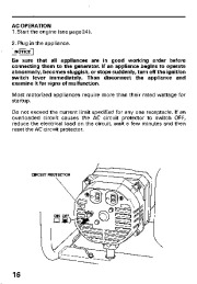 Honda Generator EN2000 EN2500 Owners Manual page 18