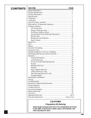 Master MGY5000C Generator Owners Manual page 2