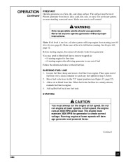 Master MGY5000C Generator Owners Manual page 21