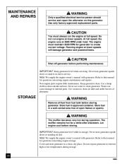 Master MGY5000C Generator Owners Manual page 26