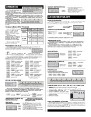 Lux TX1500b Programmable Thermostat Installation and Operating Instructions page 3