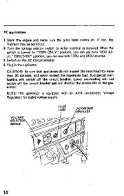 Honda Generator EM3000 EM4000 Owners Manual page 16