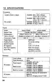 Honda Generator EM3000 EM4000 Owners Manual page 34