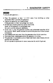 Honda Generator EM3000 EM4000 Owners Manual page 5