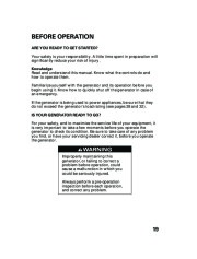 Honda Generator EU3000is Portable Owners Manual page 21