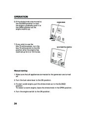 Honda Generator EU3000is Portable Owners Manual page 26