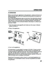 Honda Generator EU3000is Portable Owners Manual page 29