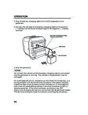 Honda Generator EU3000is Portable Owners Manual page 36