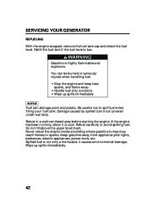 Honda Generator EU3000is Portable Owners Manual page 44