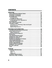 Honda Generator EU3000is Portable Owners Manual page 6