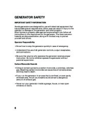 Honda Generator EU3000is Portable Owners Manual page 8