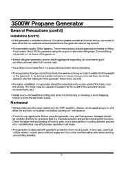 All Power America 3500 APG3535 Generator Owners Manual page 12