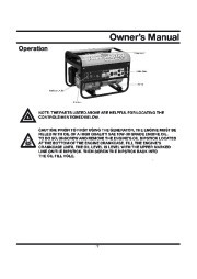 All Power America 3500 APG3535 Generator Owners Manual page 17