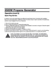 All Power America 3500 APG3535 Generator Owners Manual page 22