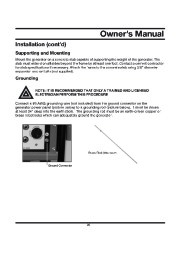 All Power America 3500 APG3535 Generator Owners Manual page 25