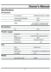 All Power America 3500 APG3535 Generator Owners Manual page 27