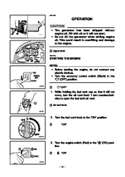 Yamaha EF1000iS Generator Owners Manual page 17