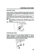Honda Generator EU2000i Portable Owners Manual page 17