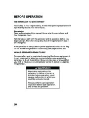 Honda Generator EU2000i Portable Owners Manual page 22