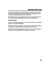 Honda Generator EU2000i Portable Owners Manual page 23