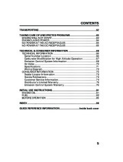Honda Generator EU2000i Portable Owners Manual page 7