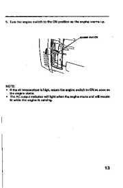 Honda Generator EX350 Owners Manual page 15