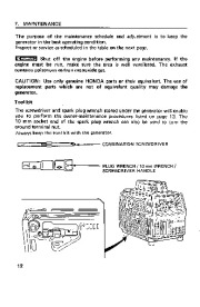 Honda Generator EM500 EM600 Owners Manual page 16