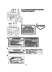 Yamaha EF4000DE EF5200DE EF6600DE YG4000D YG5200D YG6600D YG6600DE Generator Owners Manual page 10
