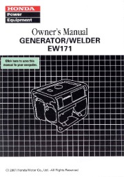 Honda Generator EW171 Owners Manual page 1