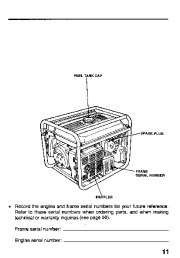Honda Generator EW171 Owners Manual page 13