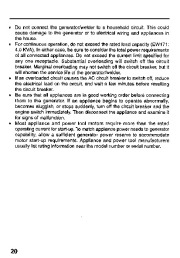 Honda Generator EW171 Owners Manual page 22