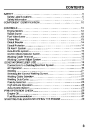 Honda Generator EW171 Owners Manual page 5