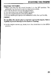 Honda Generator EG3500X Owners Manual page 25
