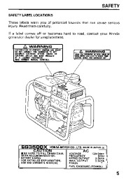 Honda Generator EG3500X Owners Manual page 7