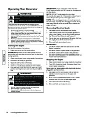 Briggs And Stratton 040248 Generator Owners Manual page 16