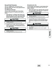 Briggs And Stratton 040248 Generator Owners Manual page 17