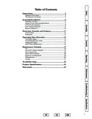 Briggs And Stratton 040248 Generator Owners Manual page 3