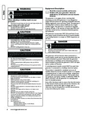 Briggs And Stratton 040248 Generator Owners Manual page 6