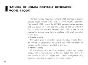 Honda Generator E1000 Owners Manual page 5