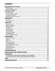 Honeywell HW1000i HW2000i Generator Owners Manual page 5