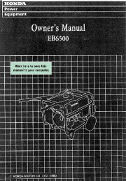 Honda Generator EB6500 Owners Manual page 1