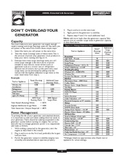 Generac 4000XL Generator Owners Manual page 11