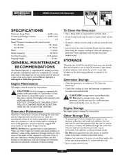 Generac 4000XL Generator Owners Manual page 12