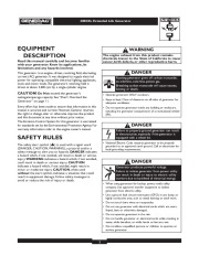 Generac 4000XL Generator Owners Manual page 2
