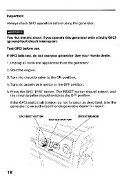 Honda Generator EB6500SX Owners Manual page 20