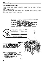 Honda Generator EB6500SX Owners Manual page 6