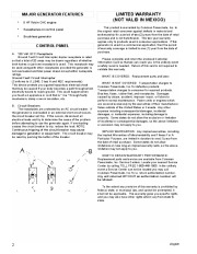 Coleman Powermate PM0603250 Generator Owners Manual page 2