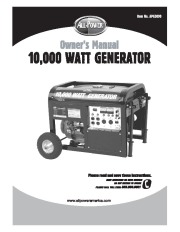All Power America 10000 APG3090 Generator Owners Manual page 1