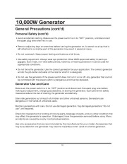 All Power America 10000 APG3090 Generator Owners Manual page 10